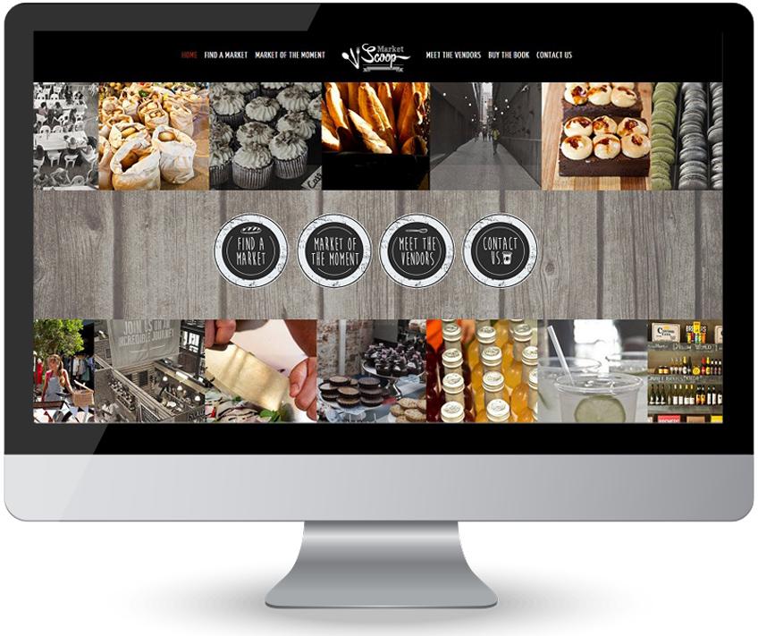 Online Food Market Community – Website Design – Market Scoop