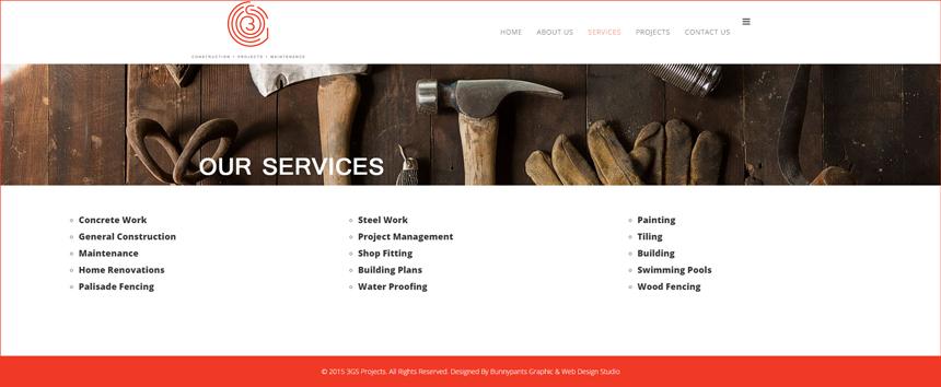 construction services web design