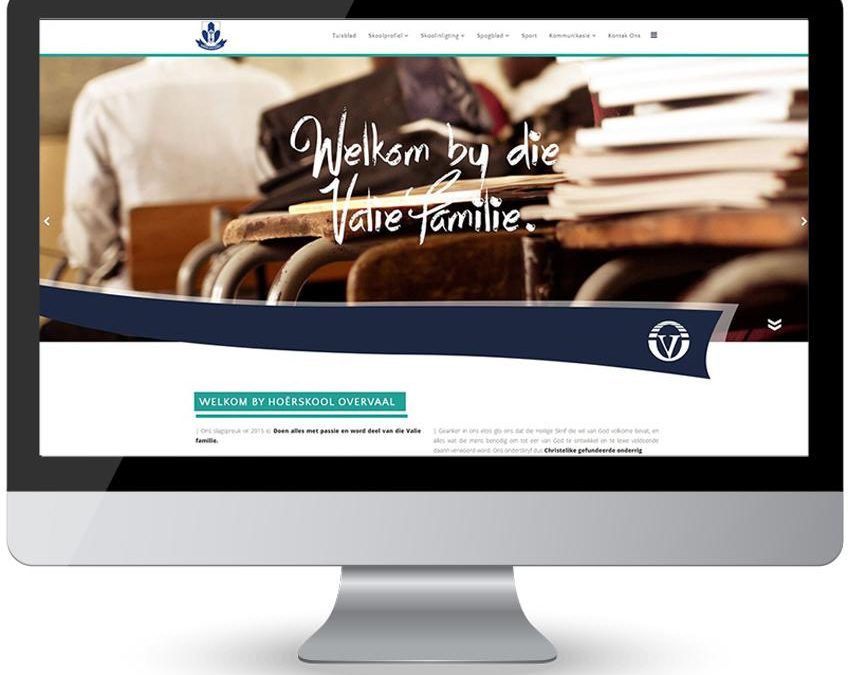 High School Website Design – Hoërskool Overvaal Vereeniging