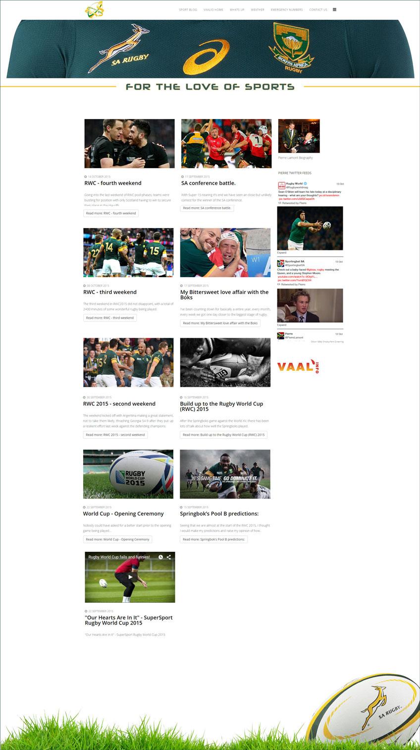 images portfolio pierre lamont personal blog personal sport blog Blog Website Design Gauteng