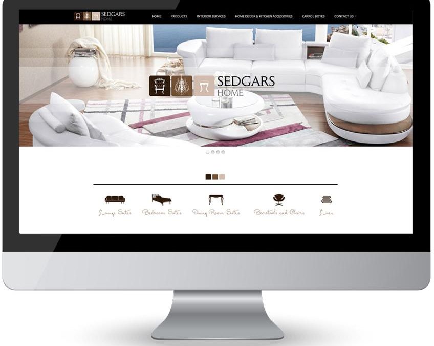 Sedgars Home Retail Furniture Store – Web Design