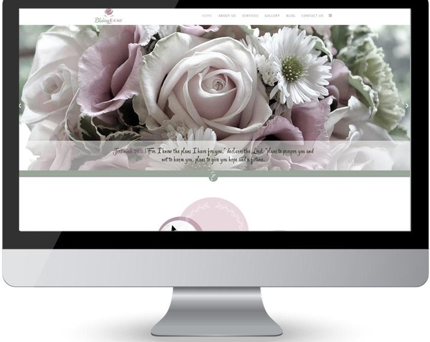 Blushing Rose – Wedding Flower Decor Web Design