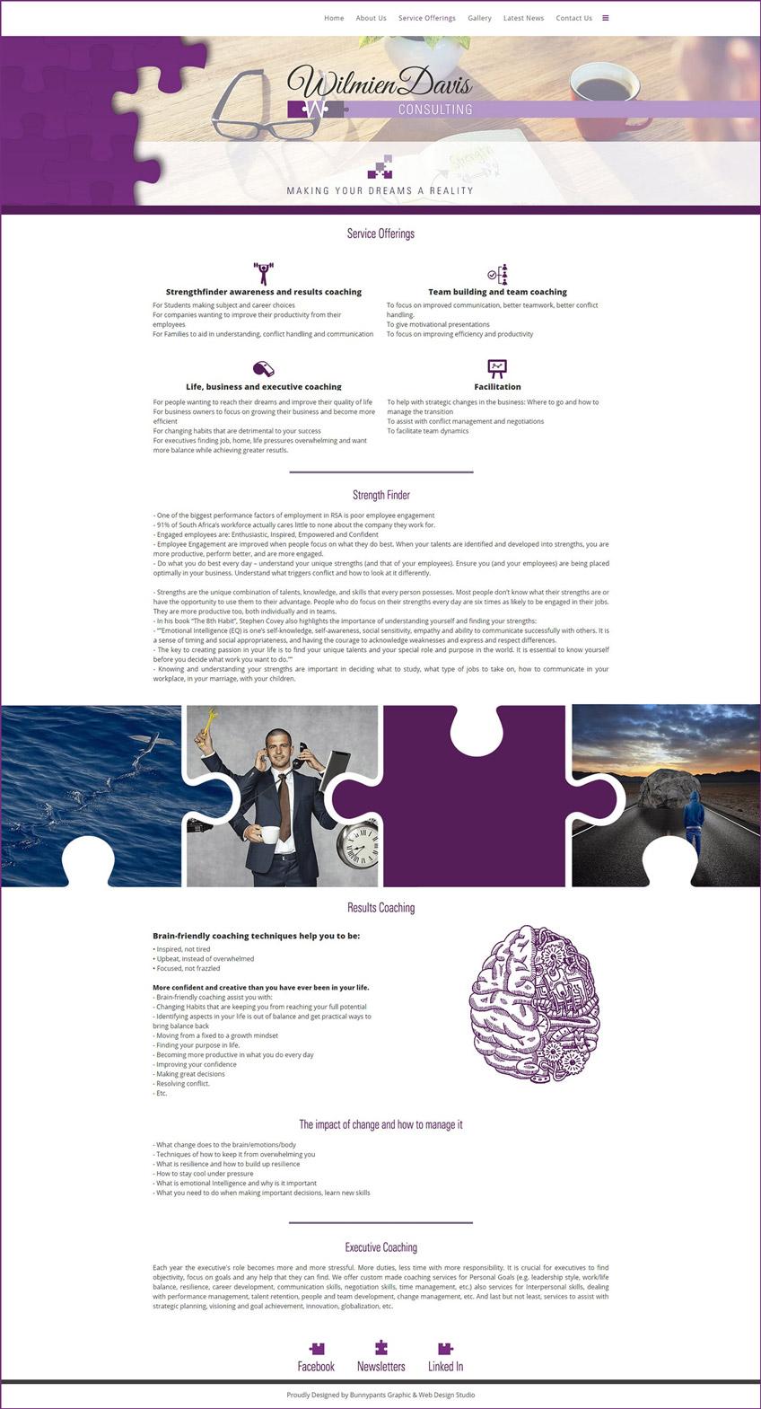 images portfolio Wilmien Davis Wilmien Davis Services page min Website brand development