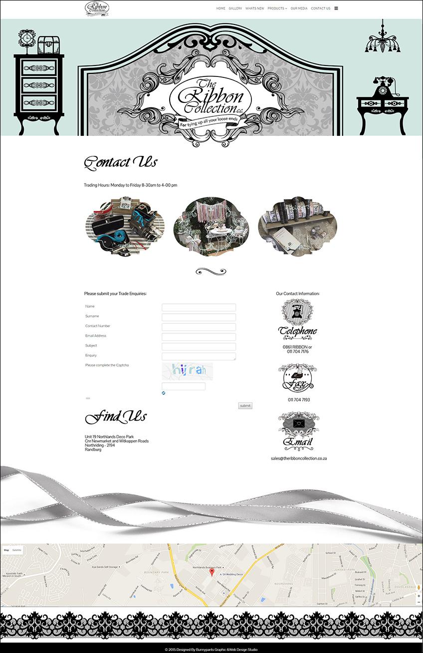 images portfolio ribbon collection product webdesign johannesburg