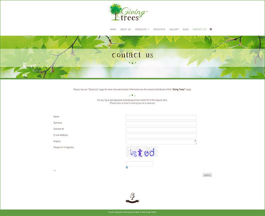 growing trees contact us