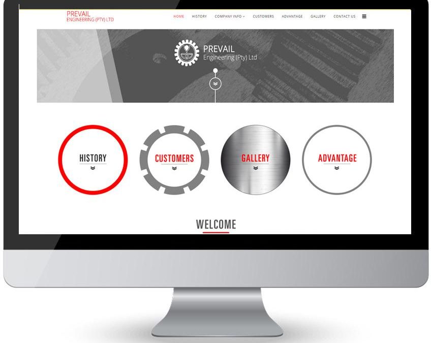 Prevail Engineering – Web Design Meyerton