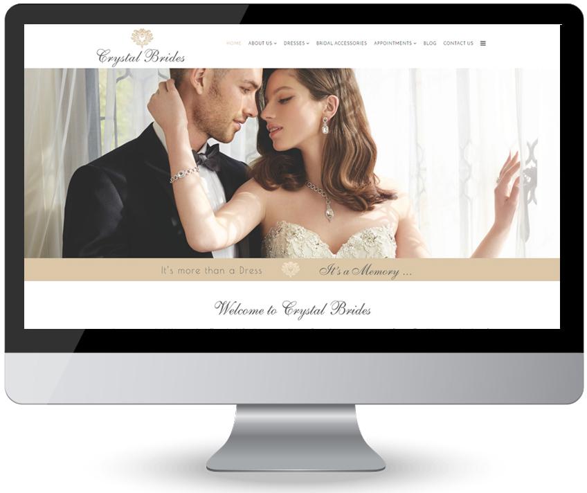 screen web design crystal brides