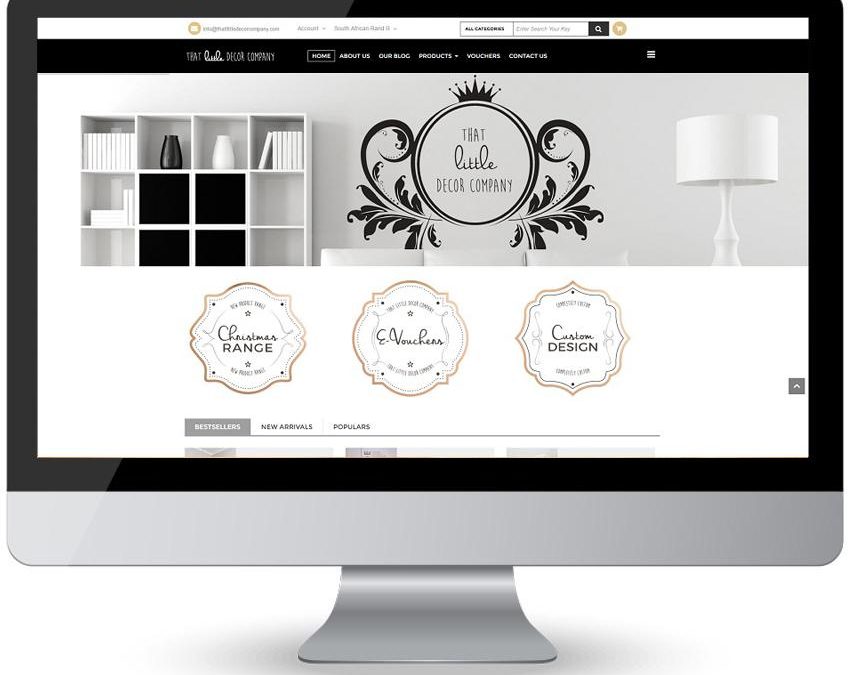 That Little Decor Company – Online Shop Website