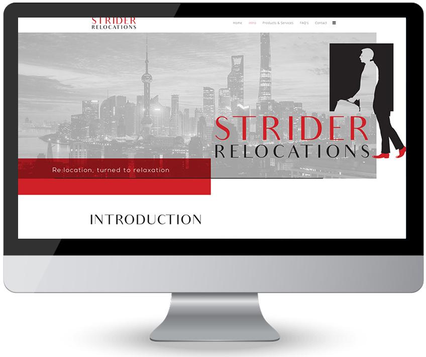 Strider Relocations – Services Website Design Gauteng