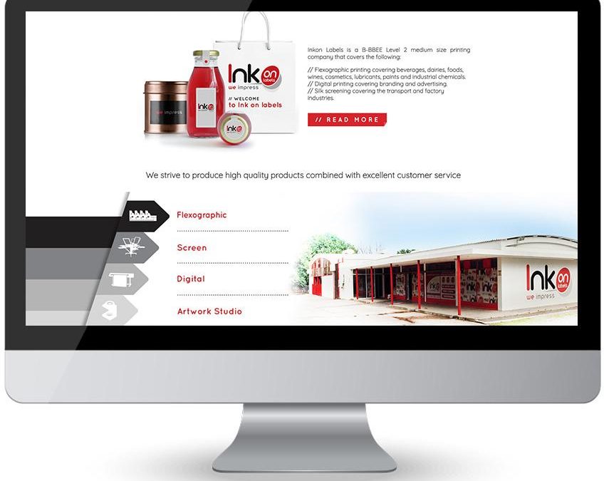 Sasolburg Web Design-Ink On Labels