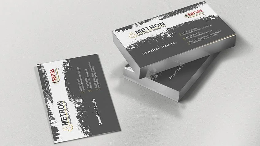Metron Analytical Laboratory – Vaal Triangle Business Card and Brochure Design