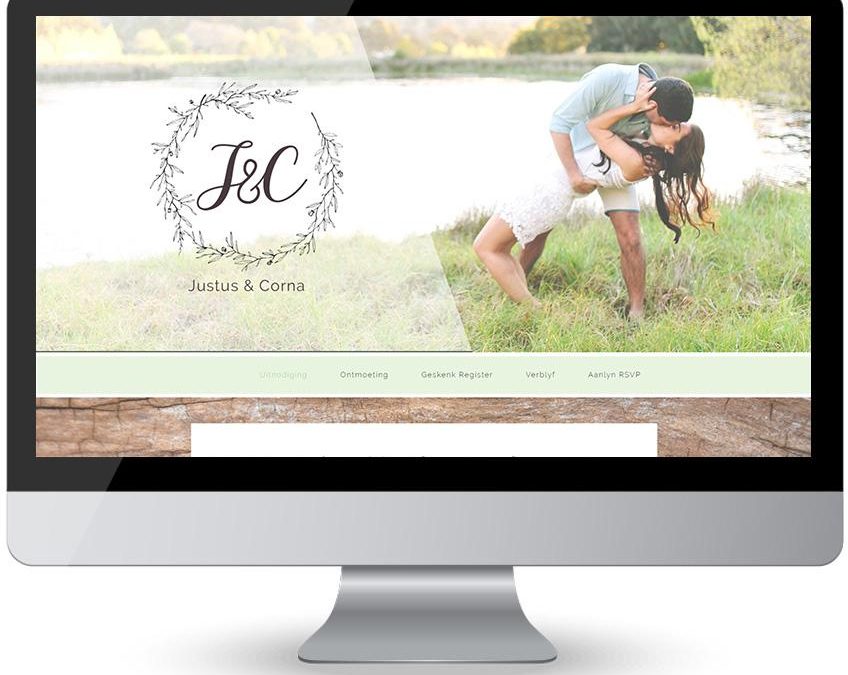 Corna and Justus – Wedding Web Design
