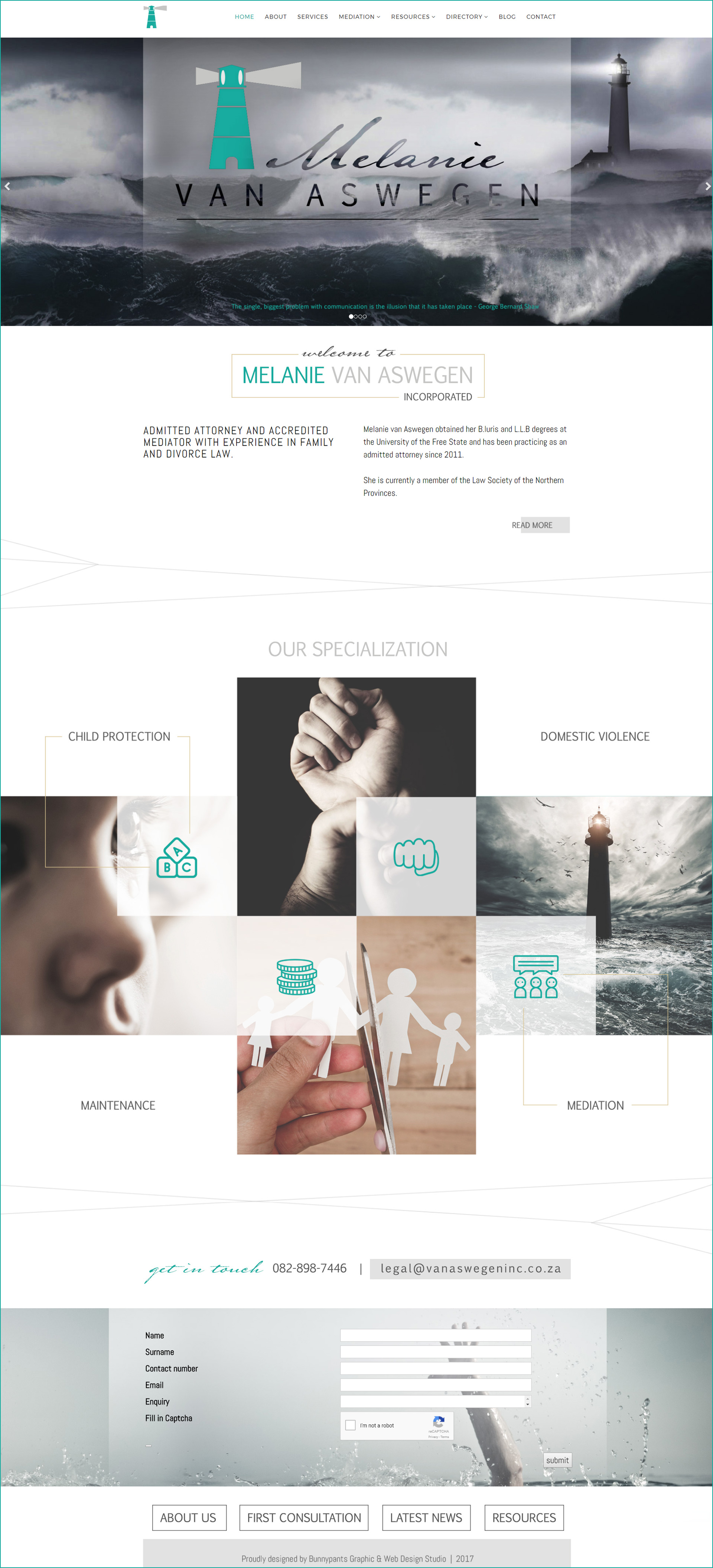 bunnypants web design melanie van aswegen inc home page