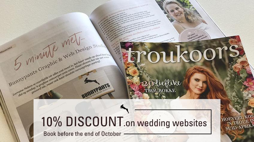10% Discount On Wedding Websites-Book Before The End Of October