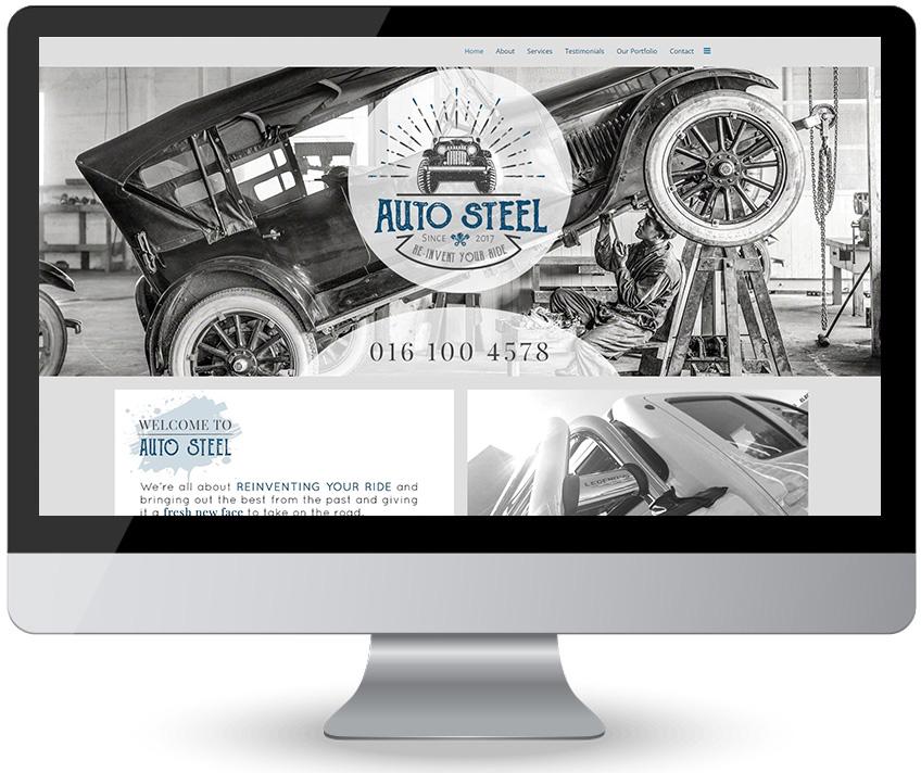 screen web design auto steel