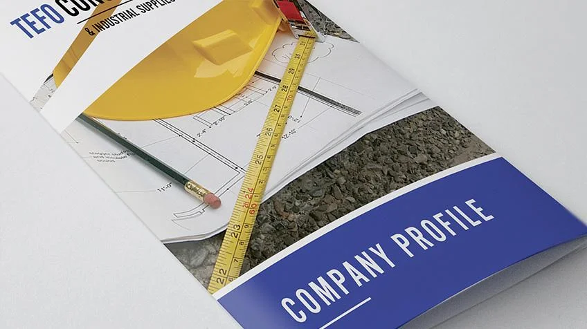images portfolio tefo construction bunnypants trifolder company profile design tefo construction front
