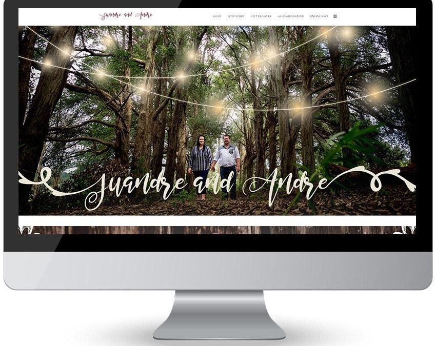 Juandre and Andre – Port Shepstone Wedding Web Design