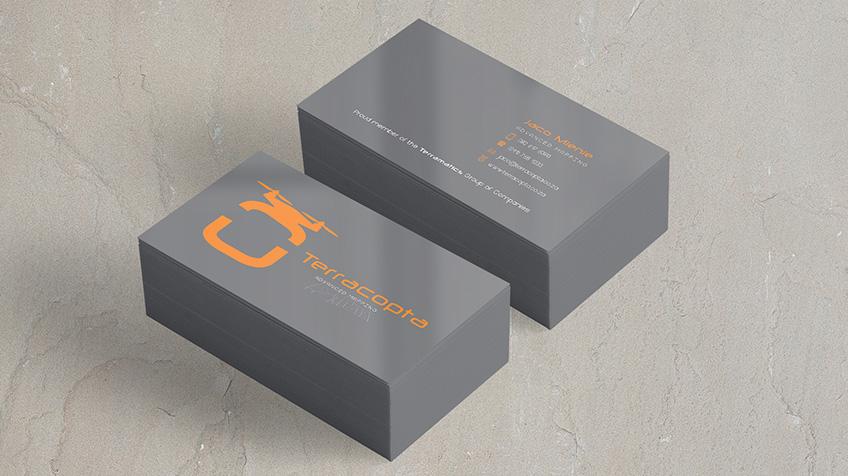 terracopta business card design