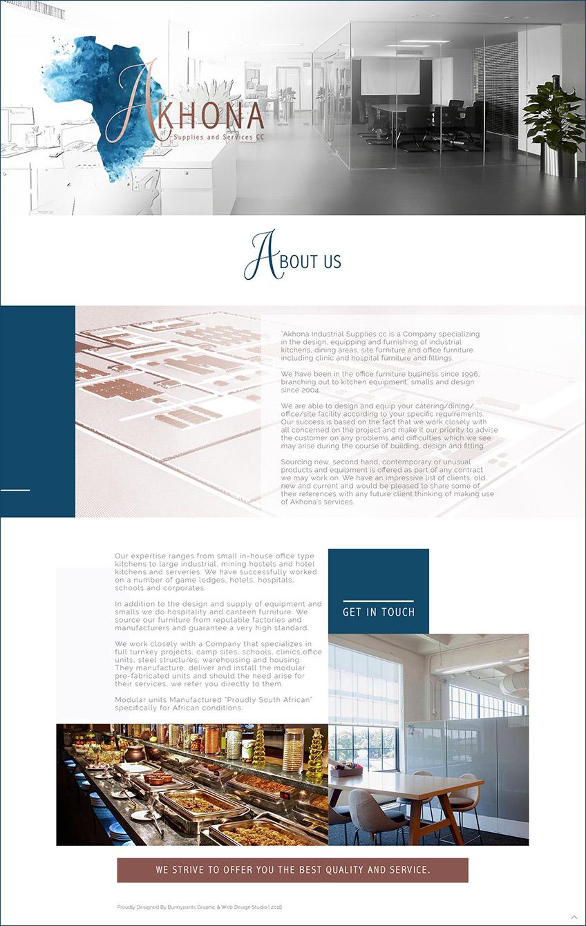 akhona web design about