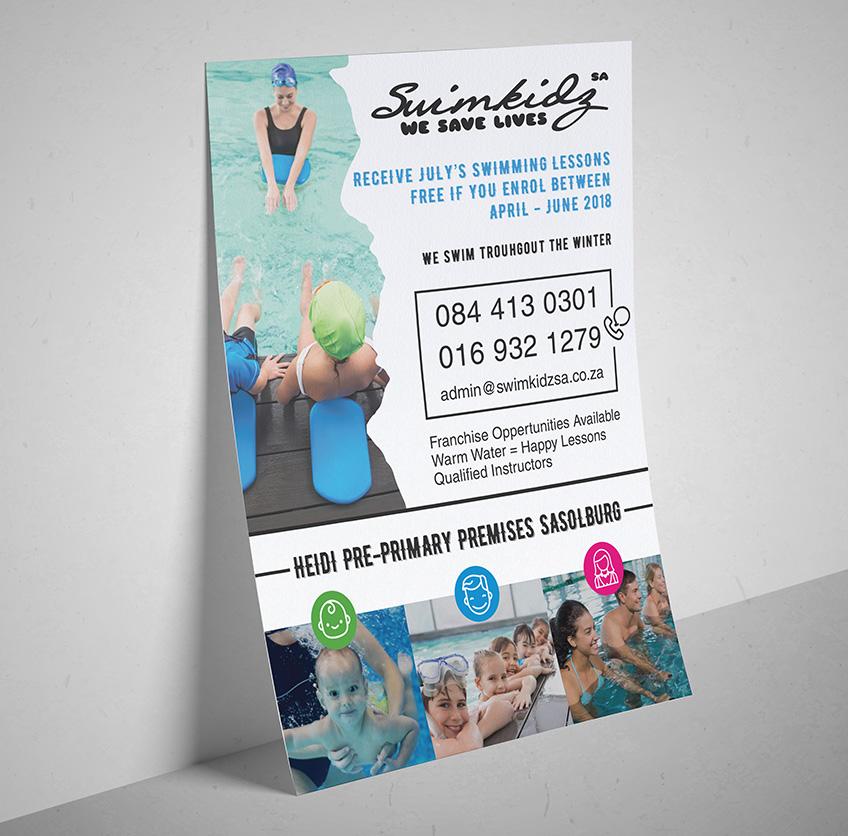 swimkidz sa flyer design