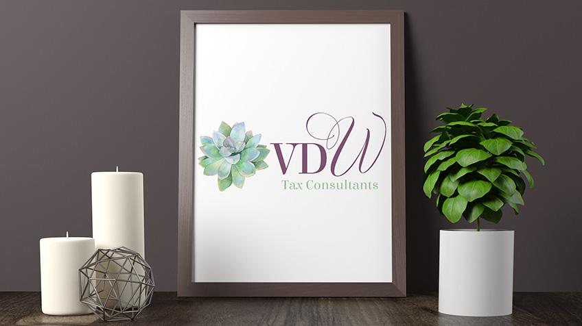 vdw tax consultants logo design