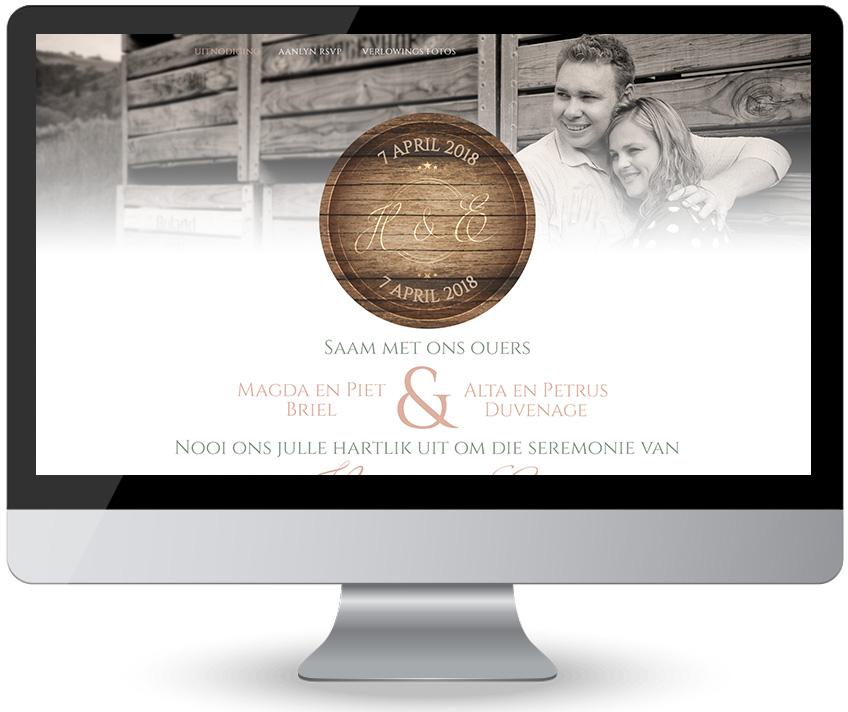 Heinrich en Elbé – Wedding Invitation Website