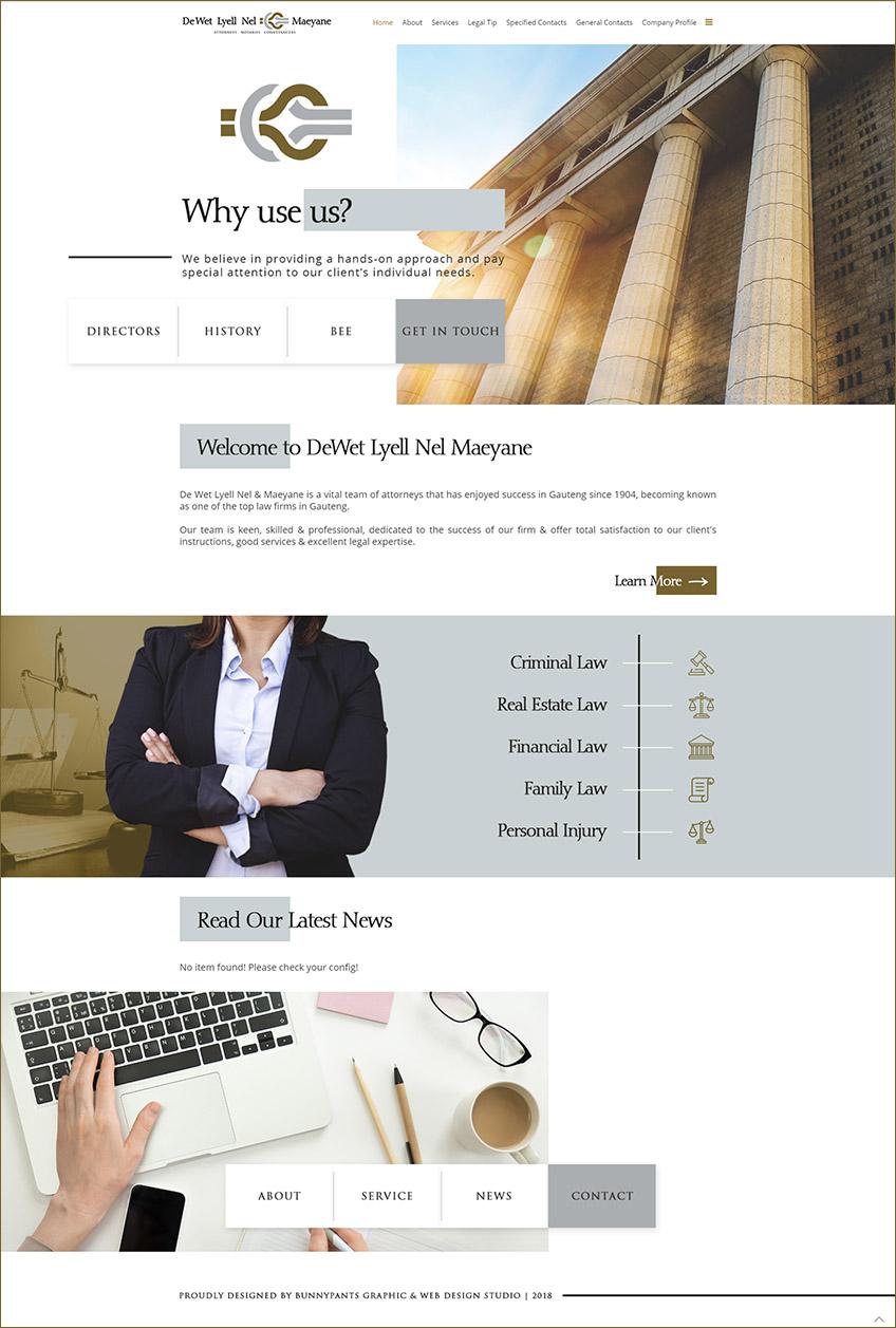 attorney web design home