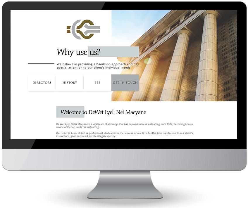 De Wet Lyell Nel & Maeyane – Attorney Web Design
