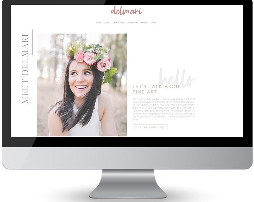 Delmari Fine Art – Web Design