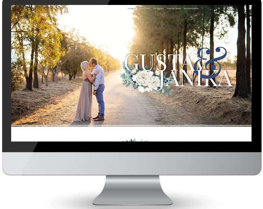 Gustav & Janika – Wedding Invitation Web Design