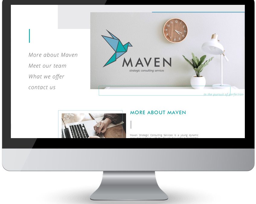 Maven Strategic Consulting Services – Webblad Ontwerp