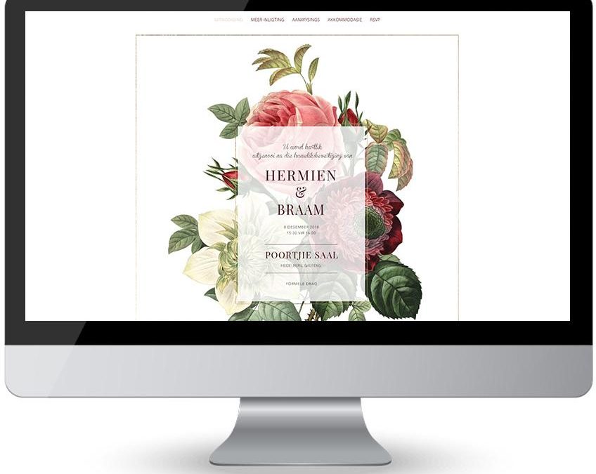 Hermien en Braam – Trou Uitnodiging Webwerf