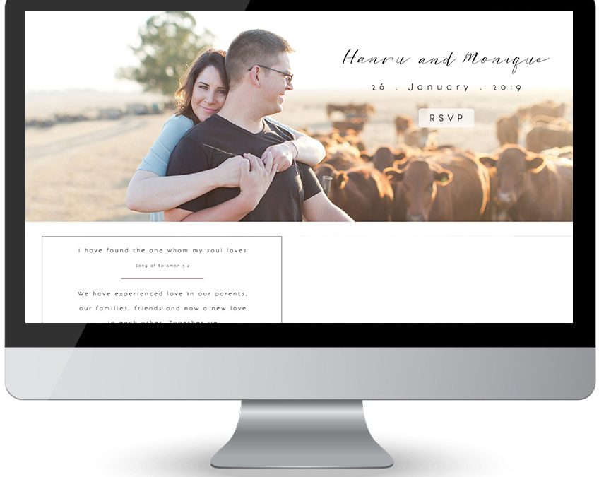 Hanru & Monique – Wedding Invitation Web Design