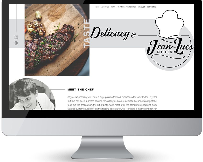 Jean Lucs Kitchen – Website Design