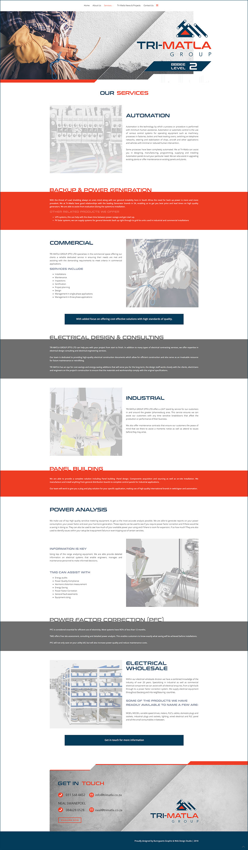 Tri-Matla Website Design