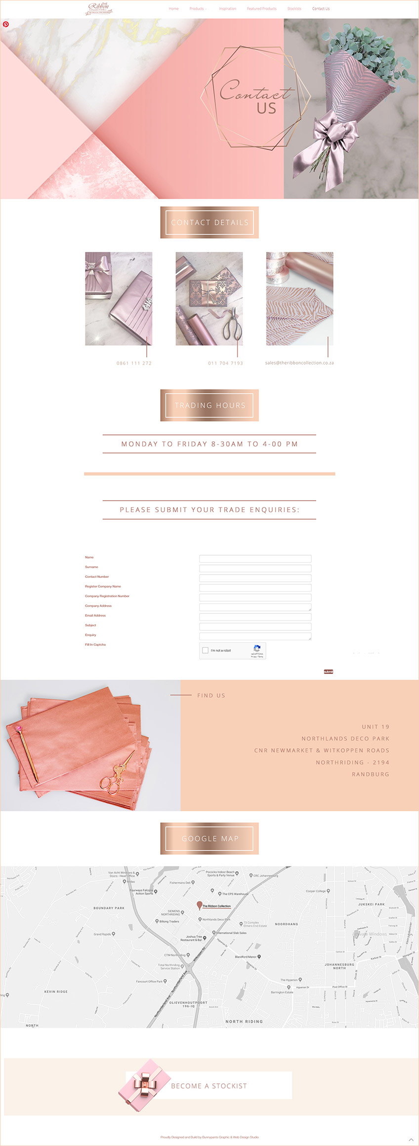 The Ribbon Collection - Website Upgrade Services