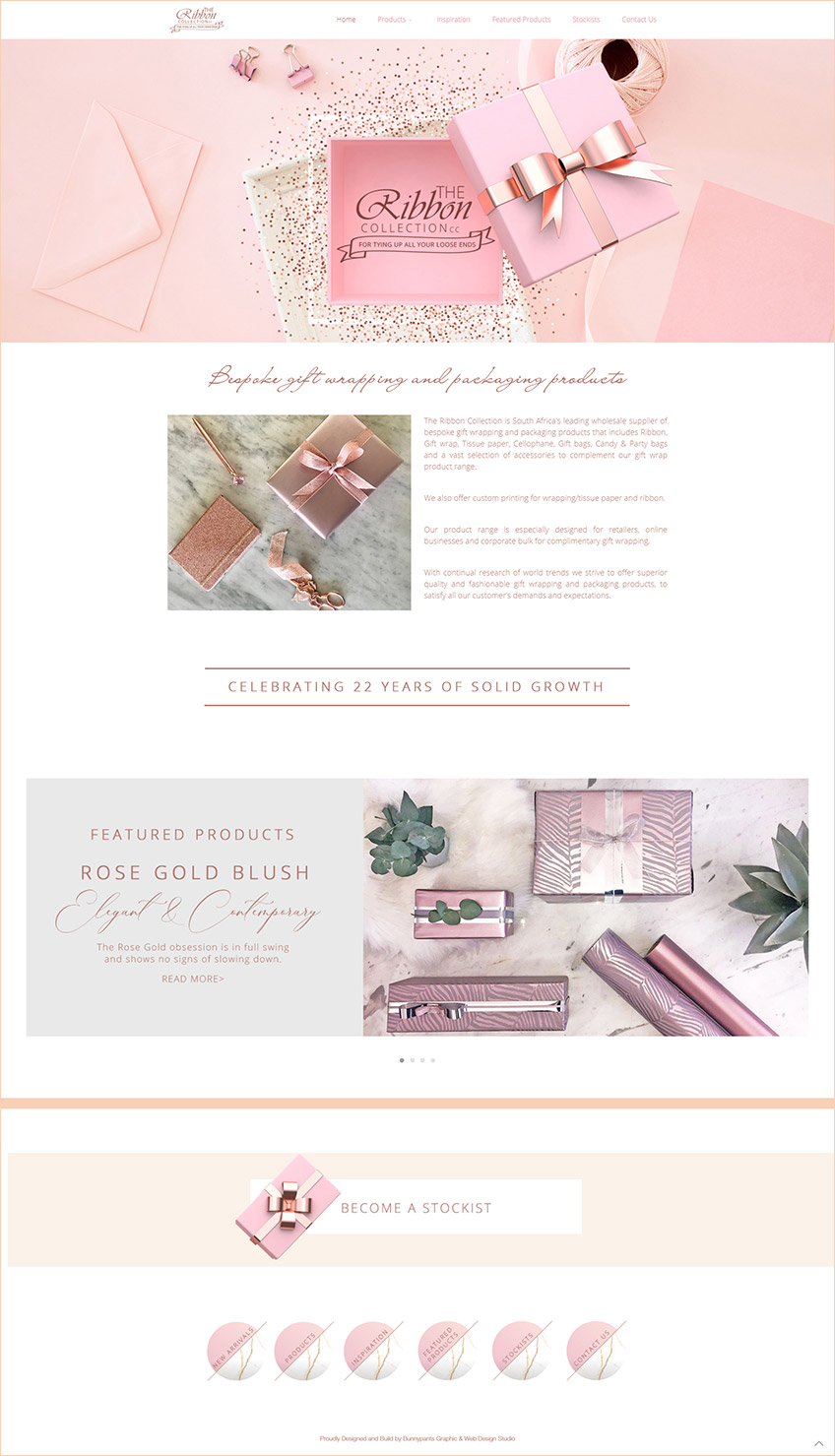 The Ribbon Collection - Website Upgrade Services