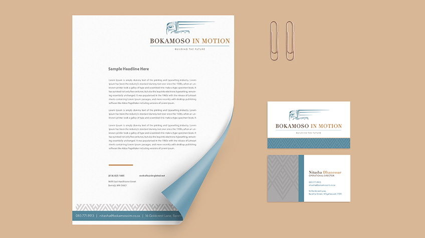 Bokamoso in Motion - Corporate Identity Design