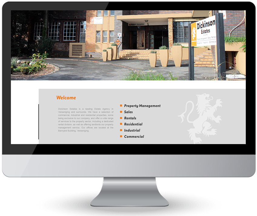 Dickinson Estates - Web Design
