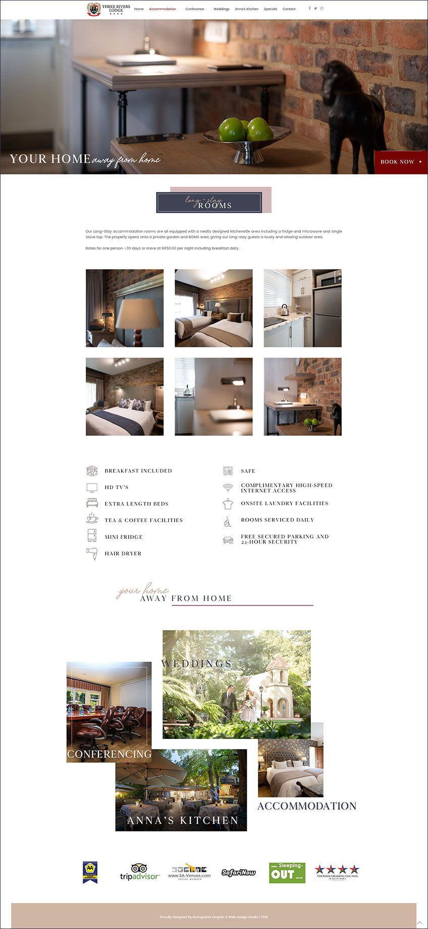 images portfolio three rivers lodge three rivers lodge web design accommodation Three Rivers Lodge-Website Design