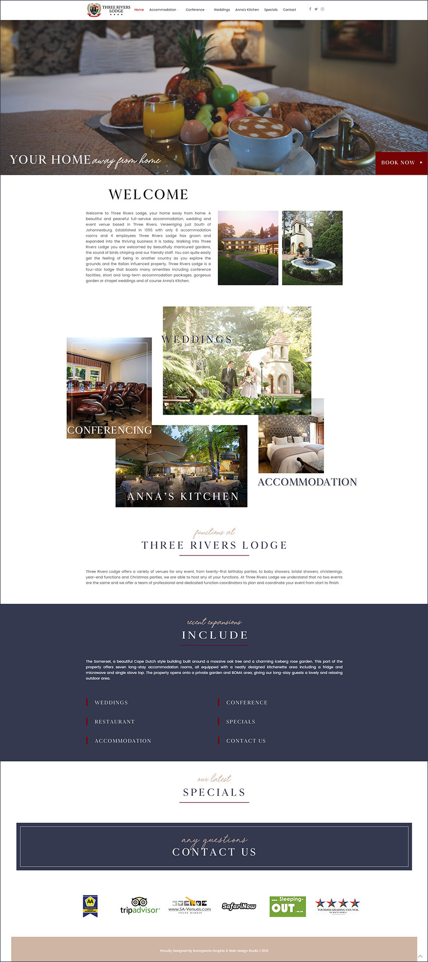 Three Rivers Lodge-Website Design