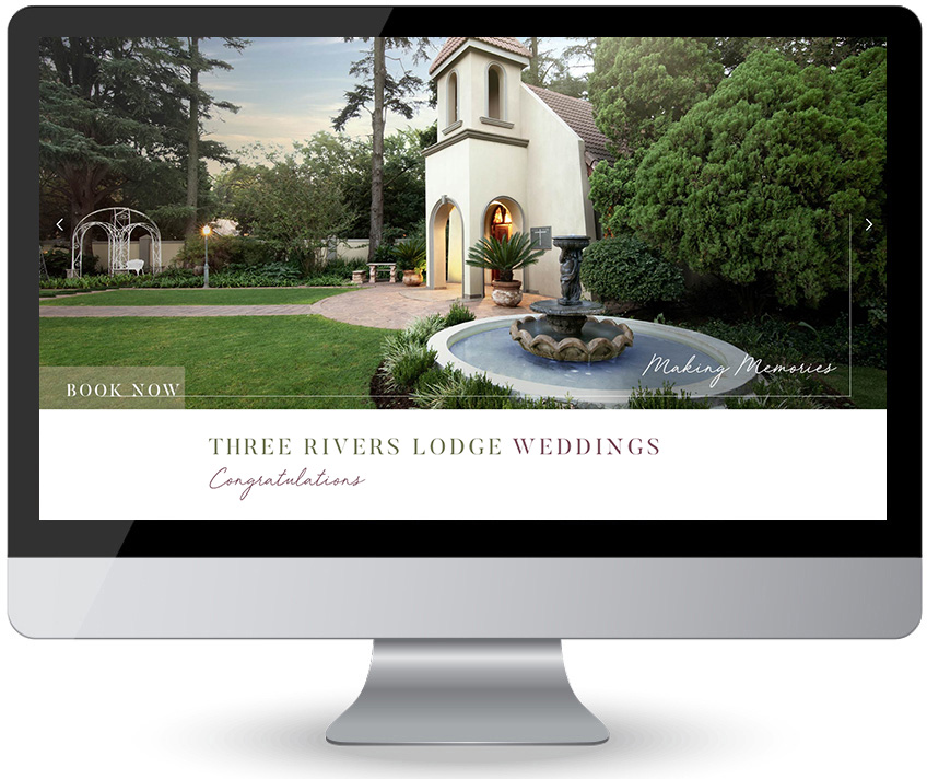 Three Rivers Weddings – Website Design Three Rivers