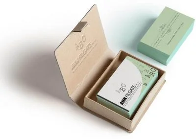 ann filgate business card design