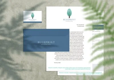 blueprint letterhead design