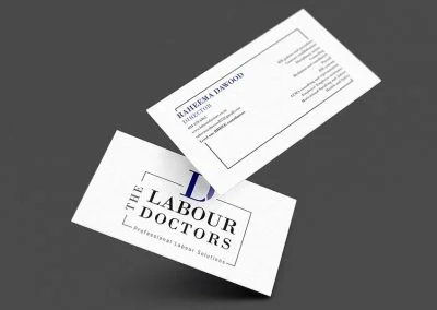 bunnypants business card design the labour doctors