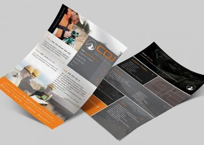 bunnypants cdj company folder insert graphic design