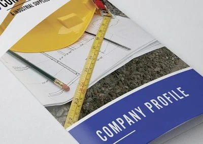bunnypants trifolder company profile design tefo construction front
