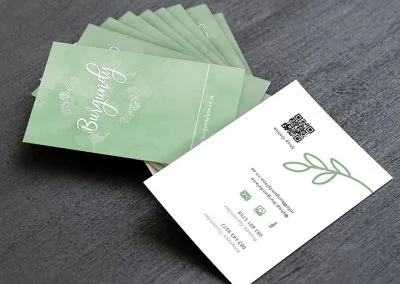 burgundy lane business card design