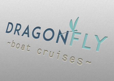 dragonfly boat cruises logo design