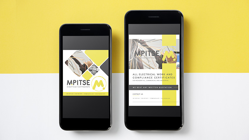 Mpitse Electrical Contractors - Marketing Material Design